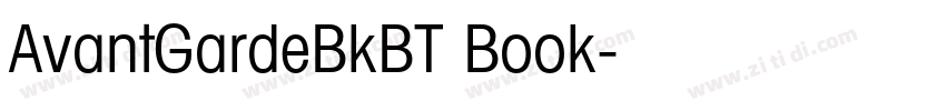 AvantGardeBkBT Book字体转换